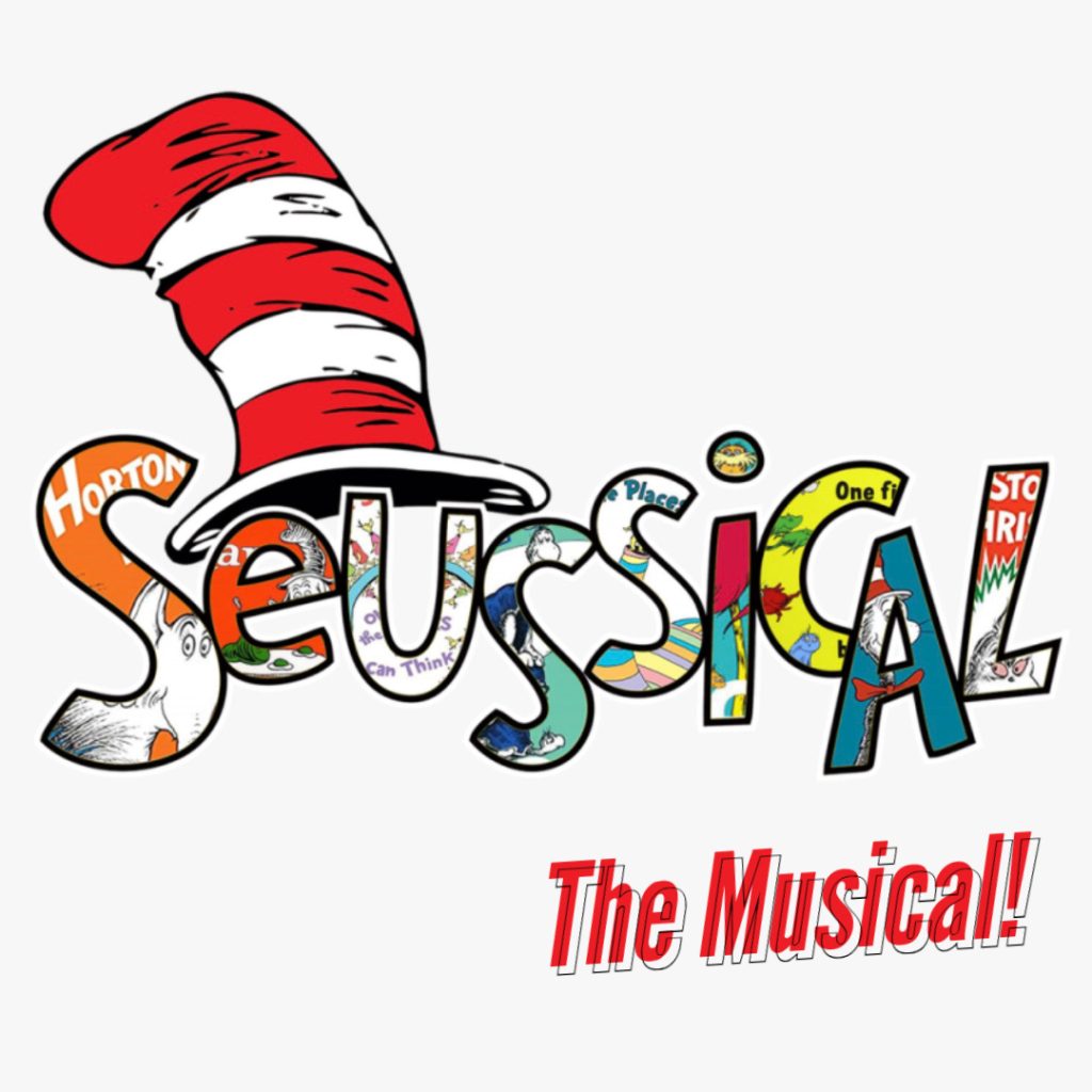 A logo for Seussical the musical