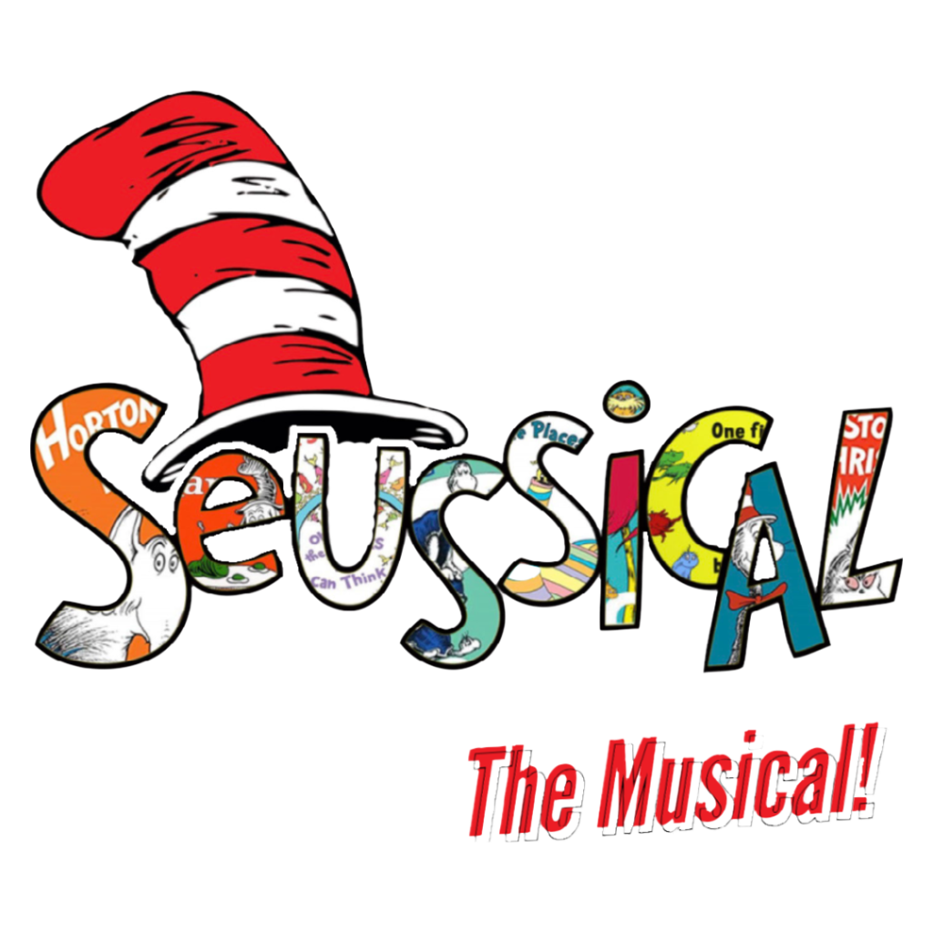 A logo for Seussical The Musical