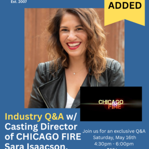 Q&A with Chicago Fire Casting Director, Sara Isaacson